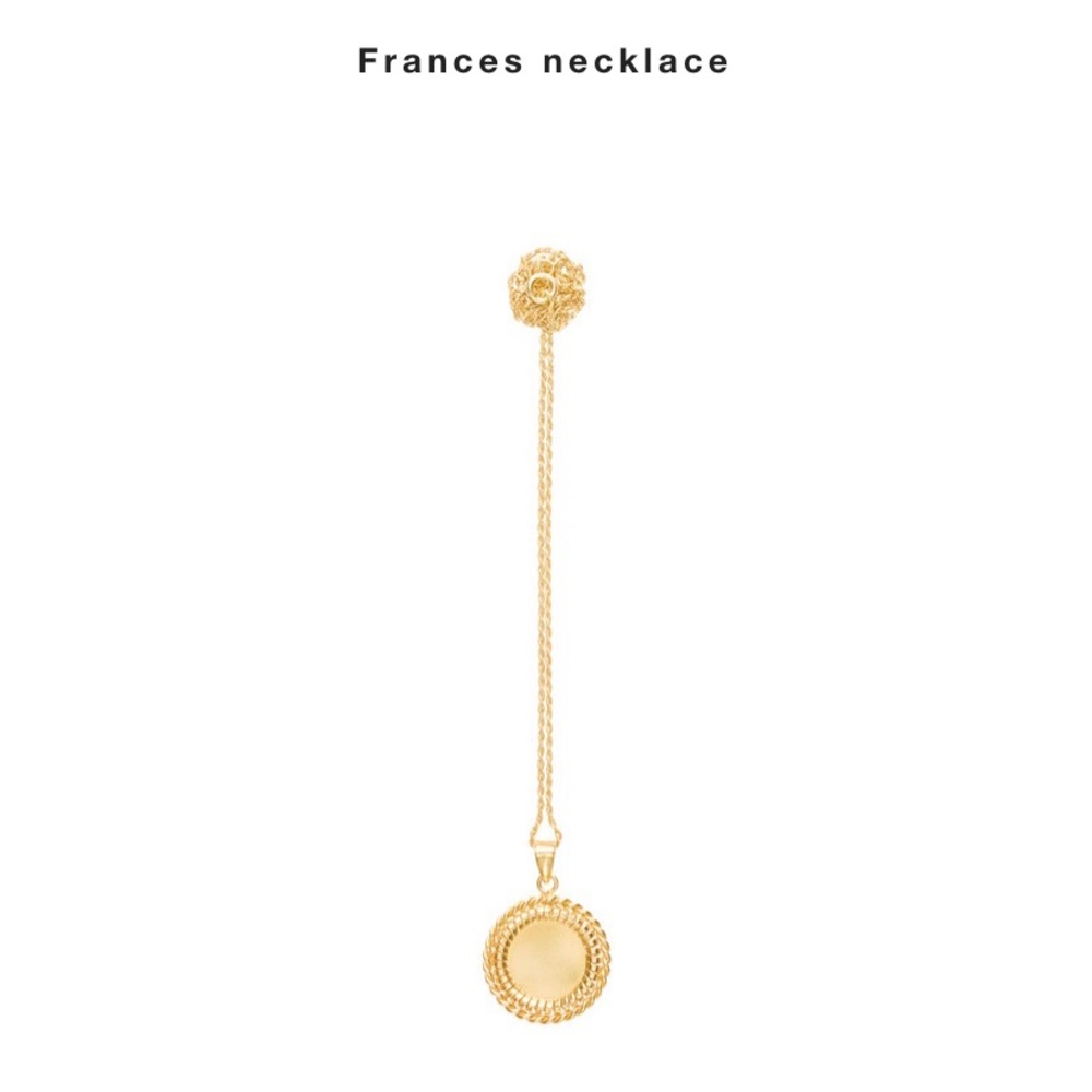 Cinco 24k Gold Plated Medallion Necklace